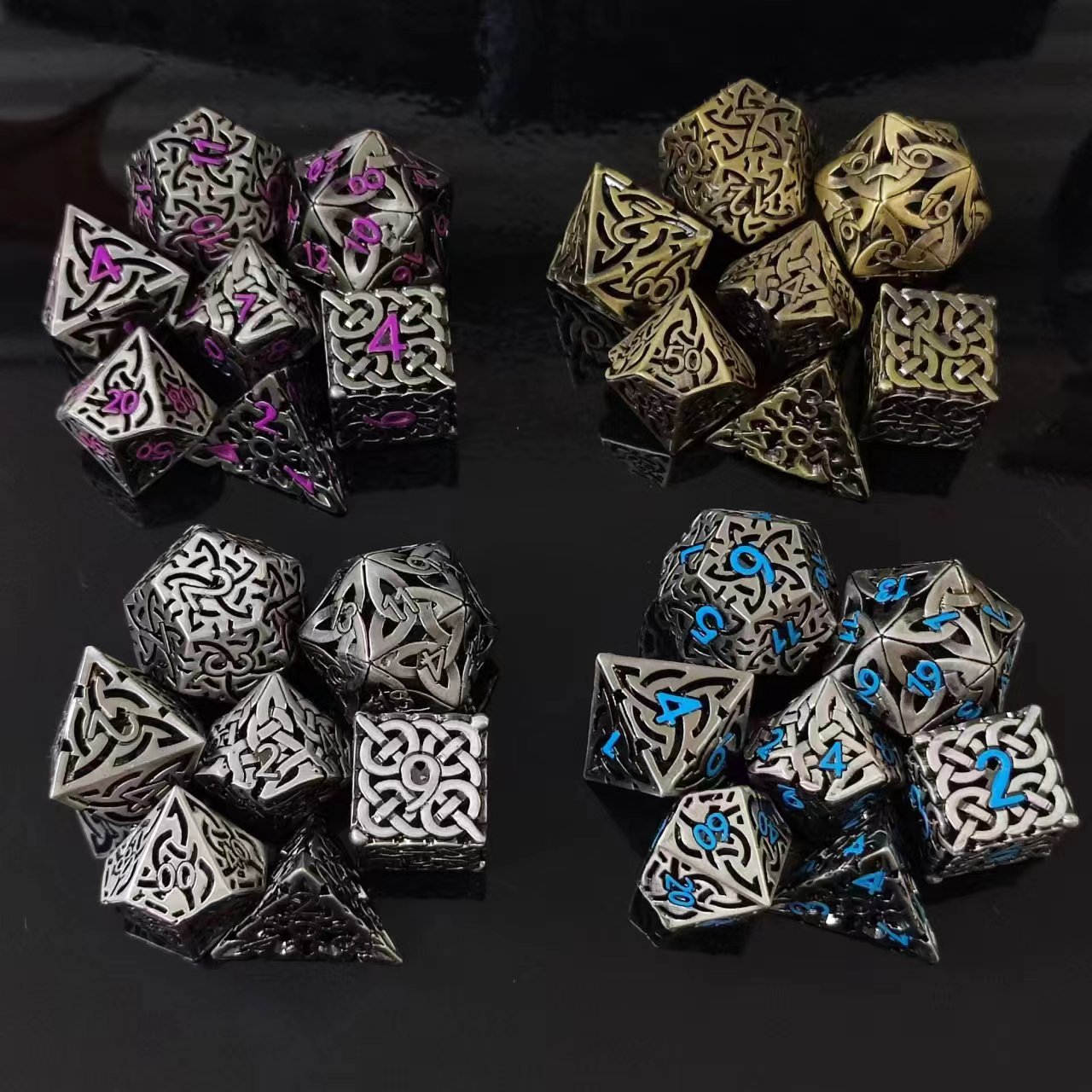 7 قطعة تأثيري D4-D20 DND النحا - مراجعة Board Game Pandemic وسعره