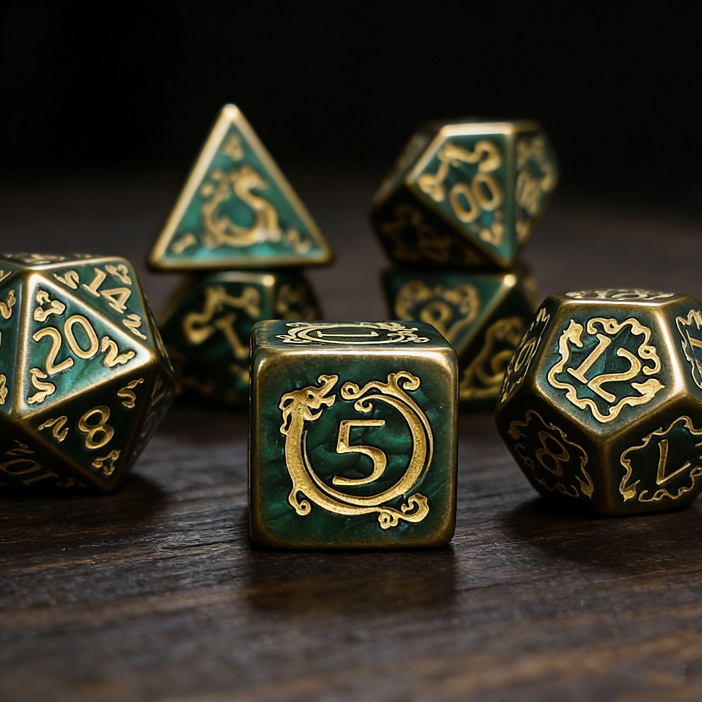 DND النرد 7 قطعة/المجموعة التن - مراجعة Board Game Pandemic وسعره